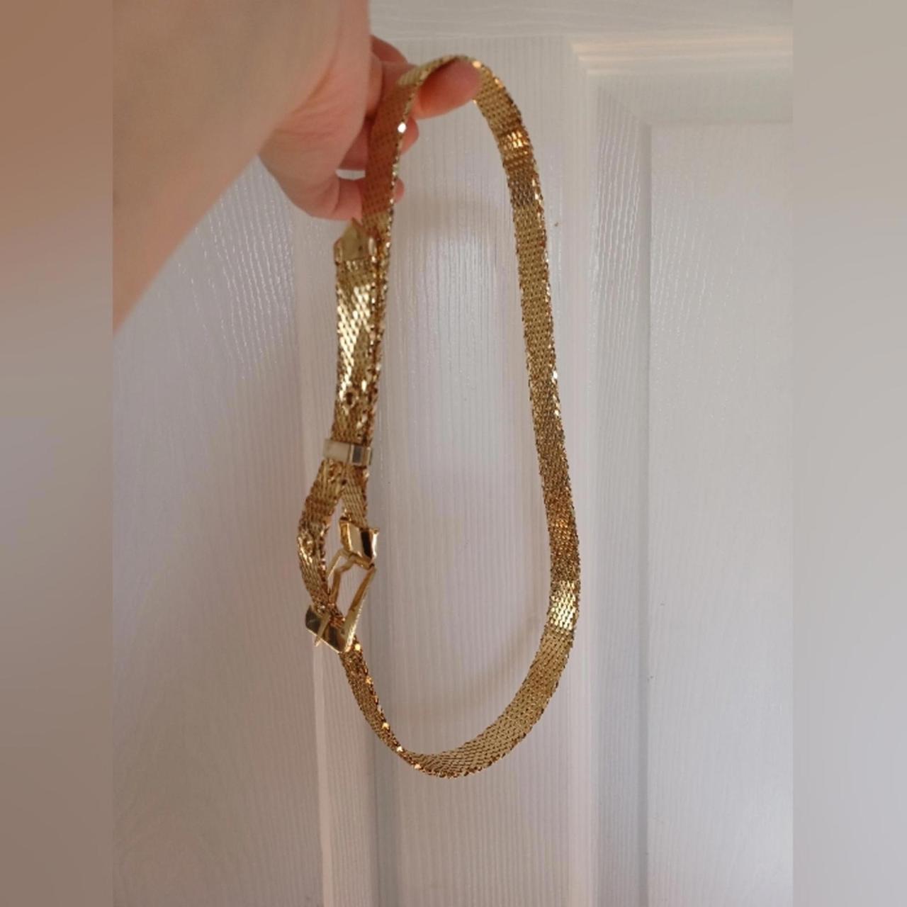 Whiting & Davis Women's Belt - Gold – Vintage Whi… - image 2