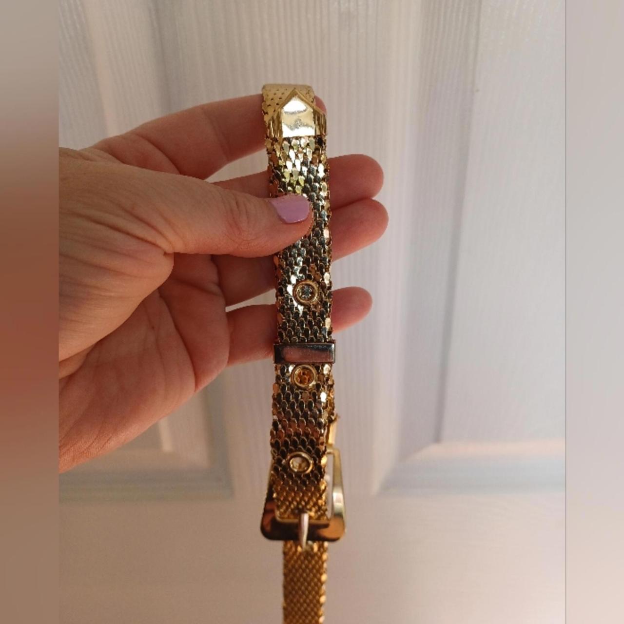 Whiting & Davis Women's Belt - Gold – Vintage Whi… - image 5