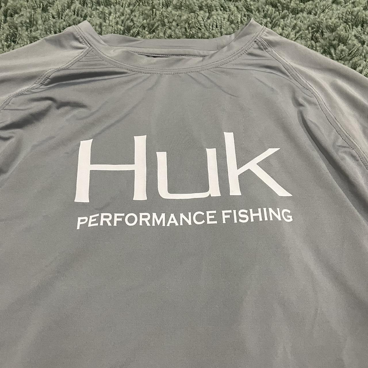 Huk Fishing Shirt Long Sleeve Size Small - Depop