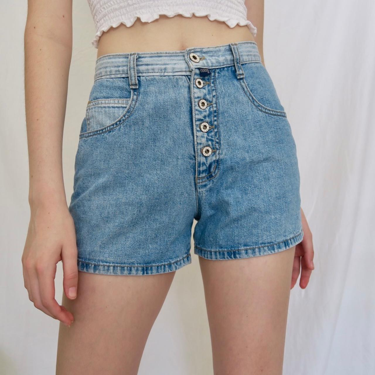 Perfect Pair Of Vintage 90s Denim Shorts By Guess Depop   P0 