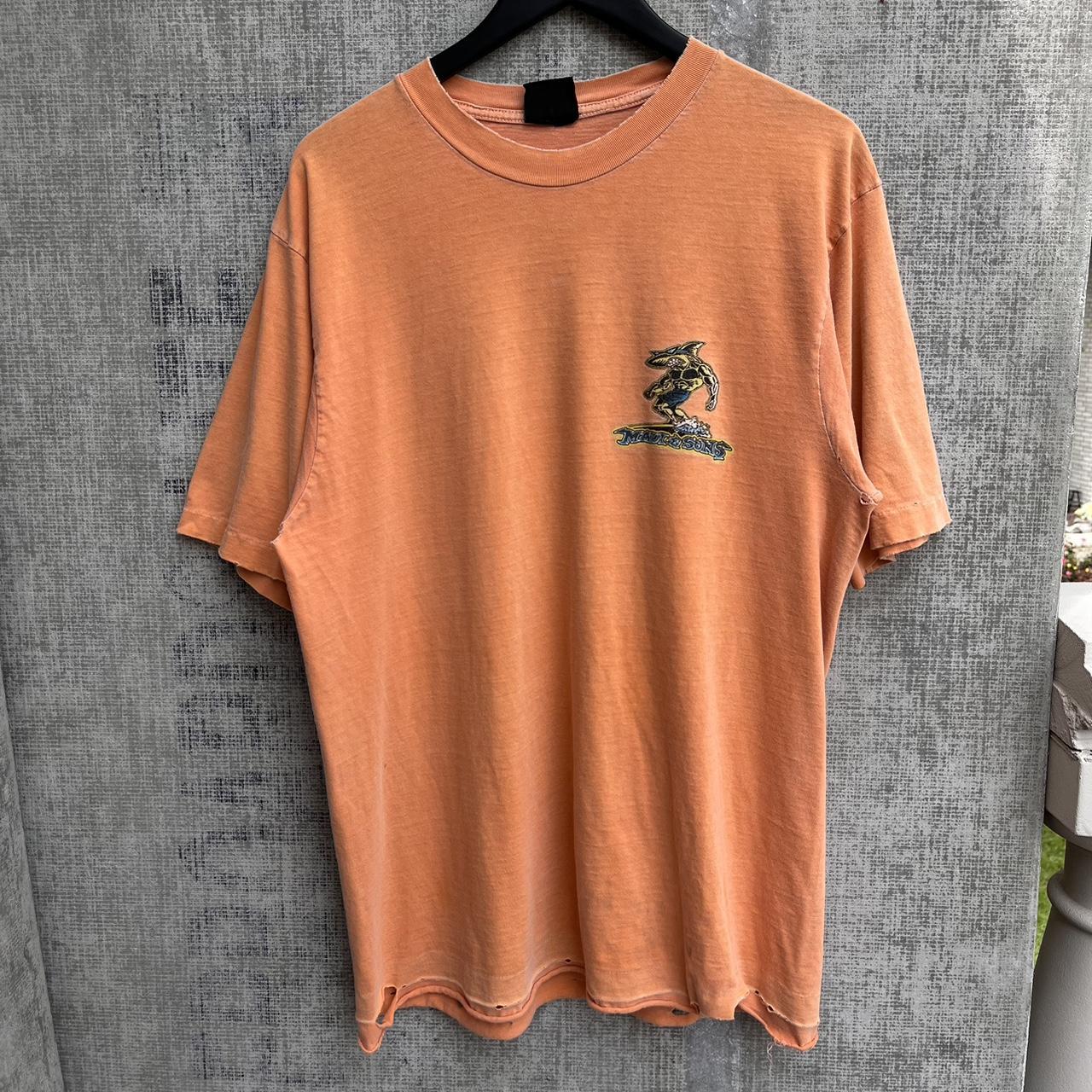 Men's Orange Tshirt Depop