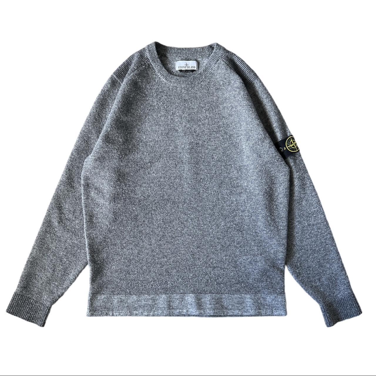 Stone Island Men's Grey Jumper | Depop