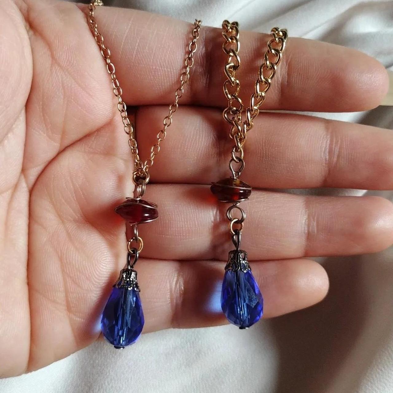 Buy Howls Necklace Howls Earrings Howls Moving Castle Earrings Necklace  Set. Emerald Colored Crystal Teardrop Earrings Peacock Blue Necklace Online  in India - Etsy