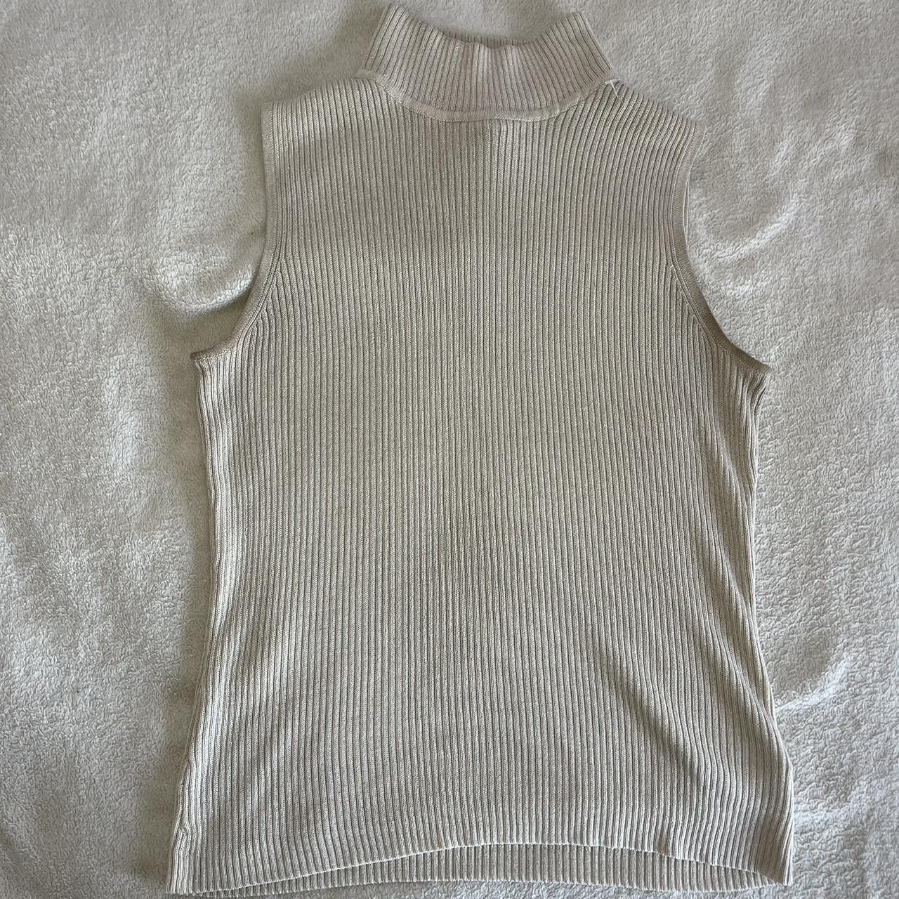 Women's Cream and Khaki Jumper | Depop