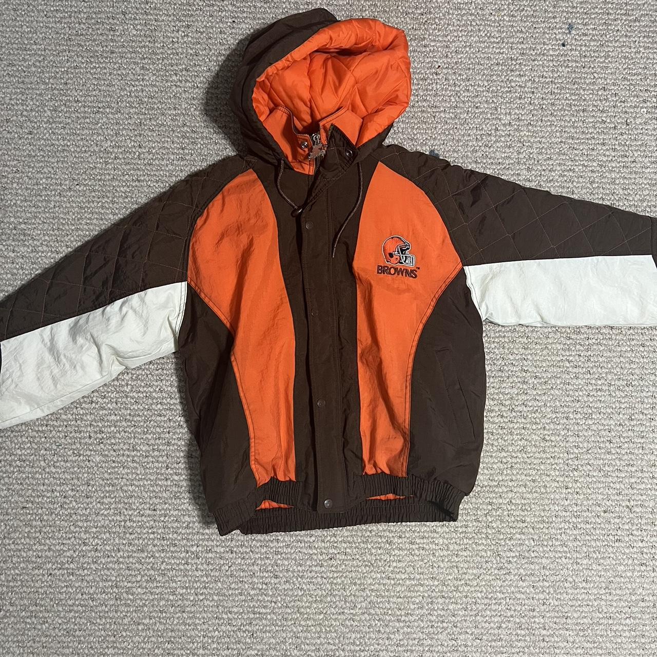 Like new Cleveland Browns Nike/NFL zip up jacket. - Depop