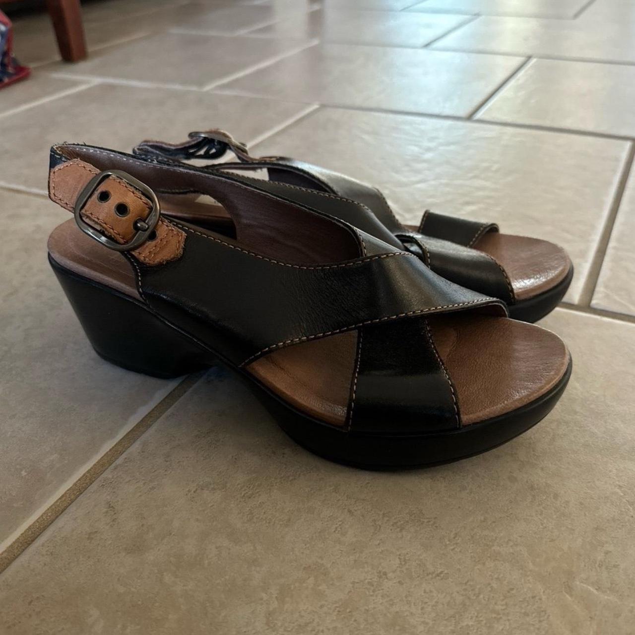 Dansko Jacinda Slingback Crossover Sandals Black Depop