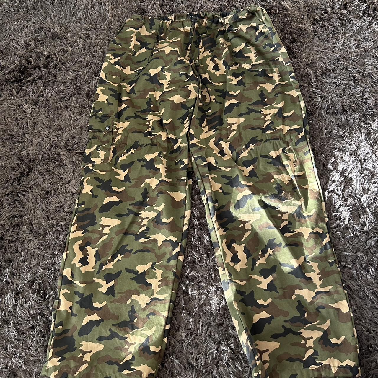 Camo cargo pant Tag attatched #wideleg... - Depop