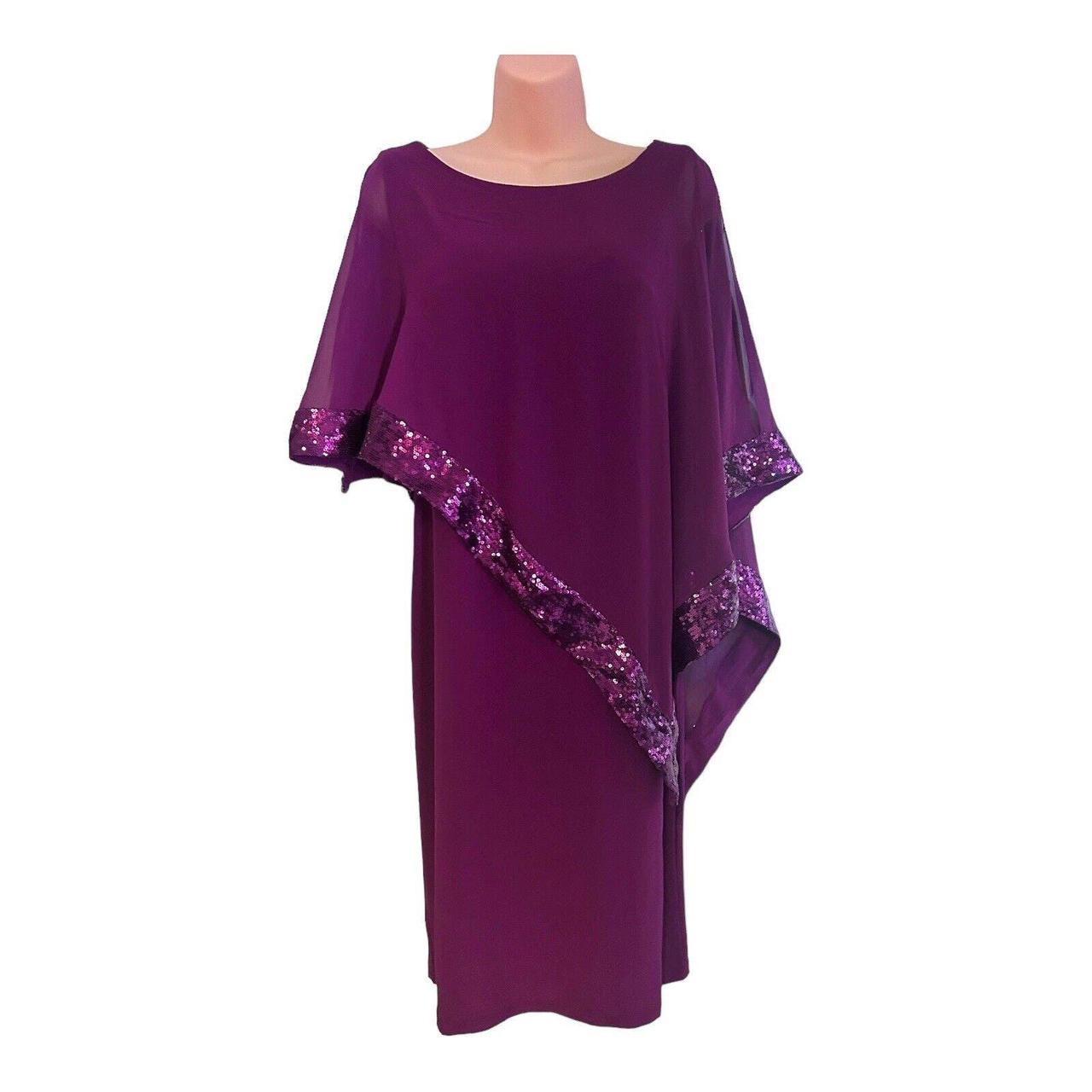 Clarice sequin outlet cape dress