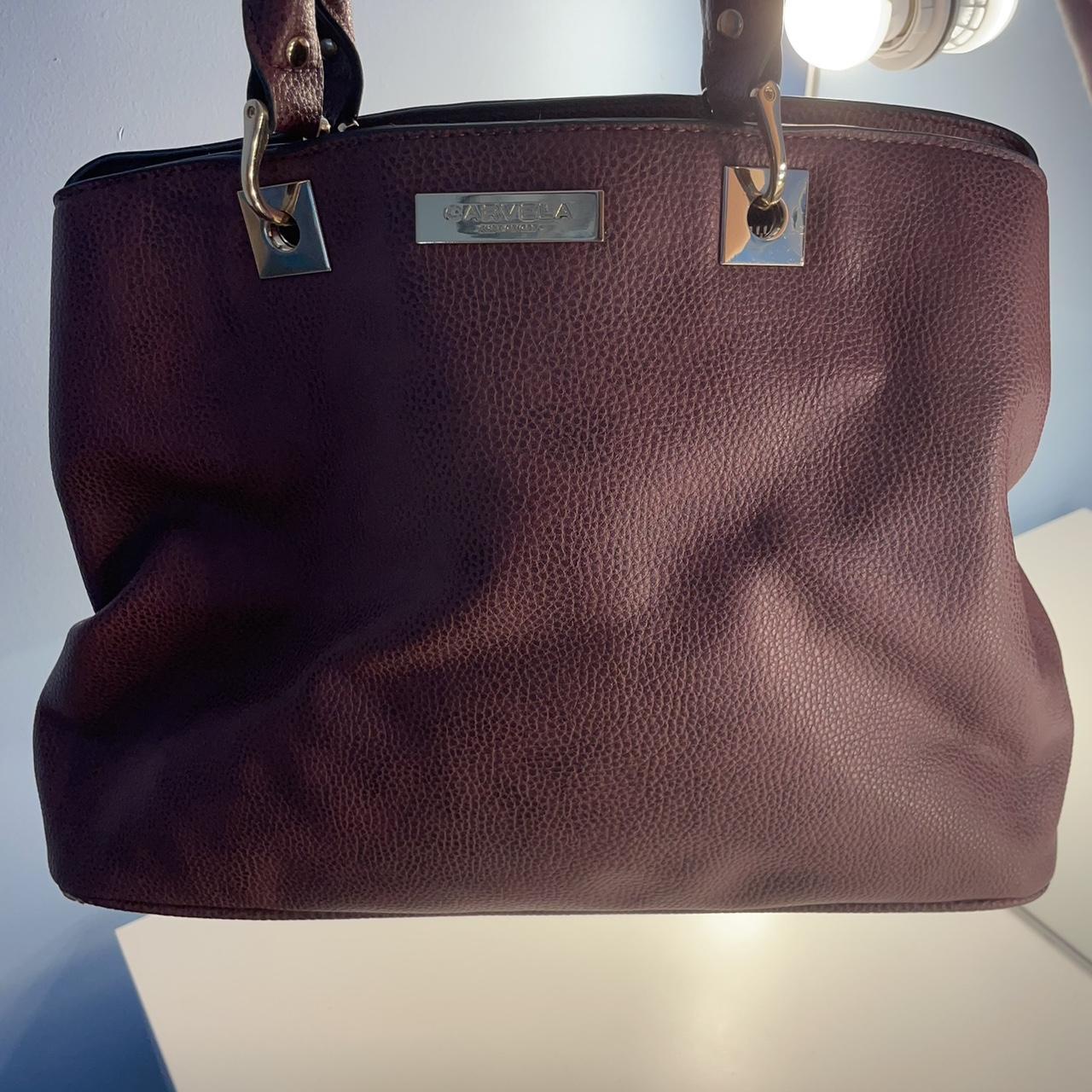 Burgundy hot sale carvela bag