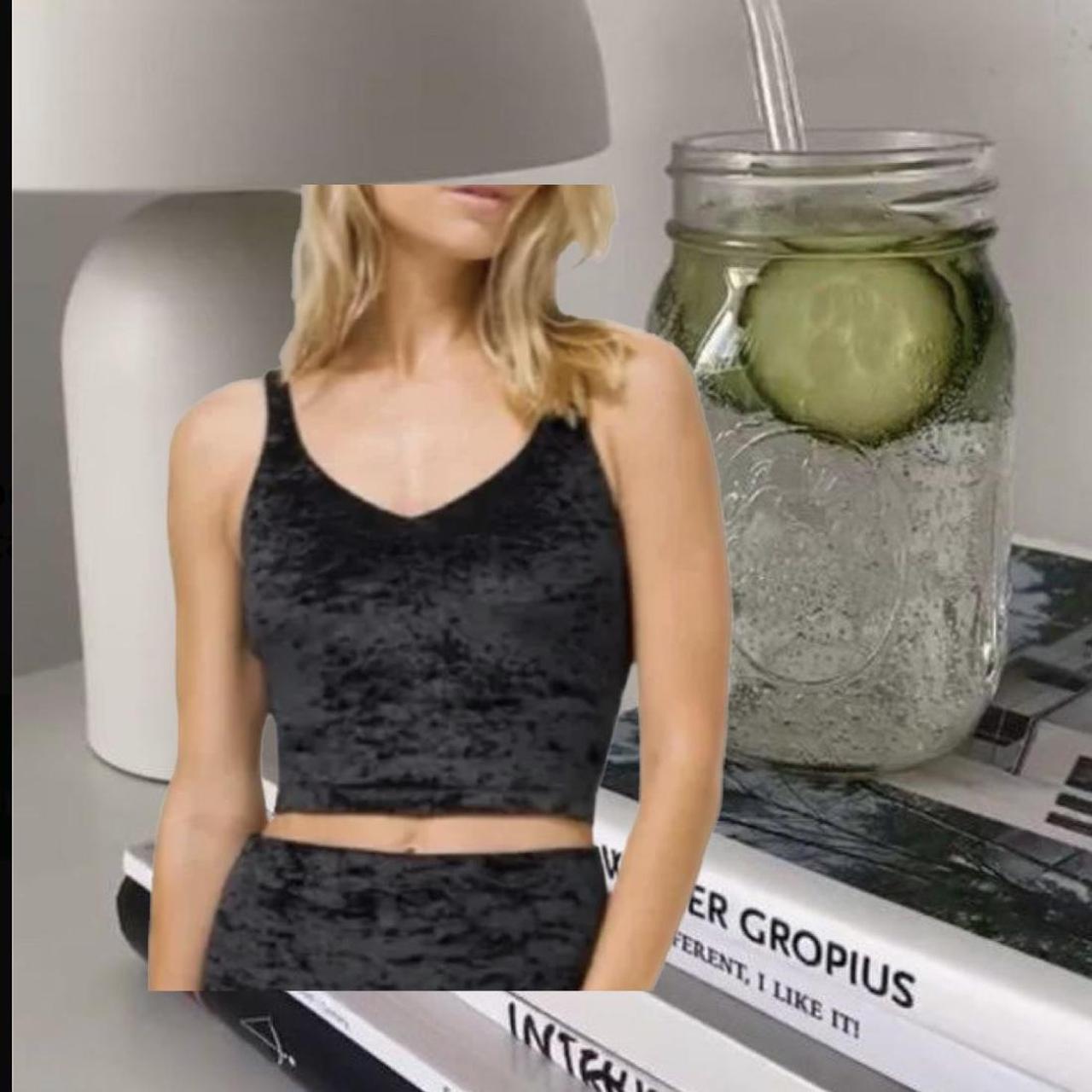 lululemon align tank crushed velvet black
