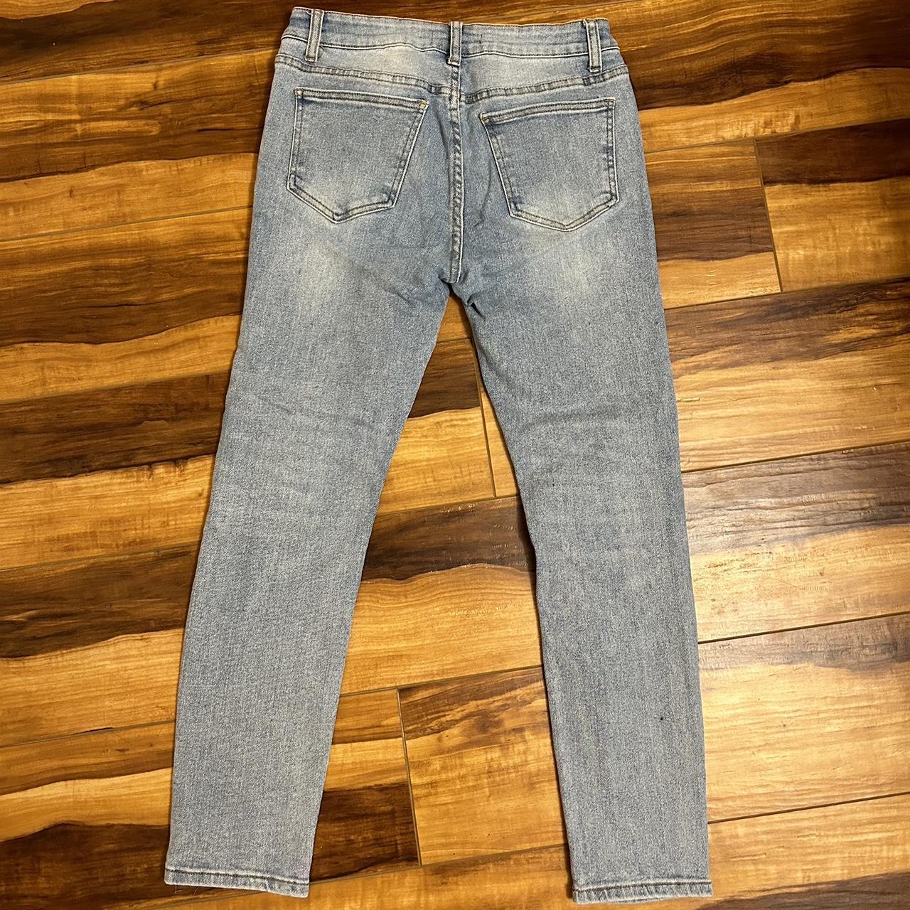 Forever 21 Men's ripped skinny jeans 31 - Depop