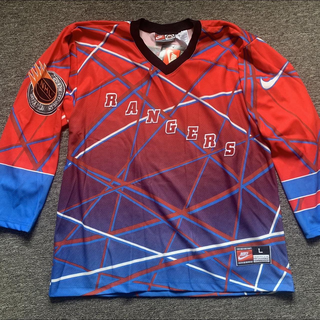 Nike vintage 90's New York Rangers NHL spider-man - Depop