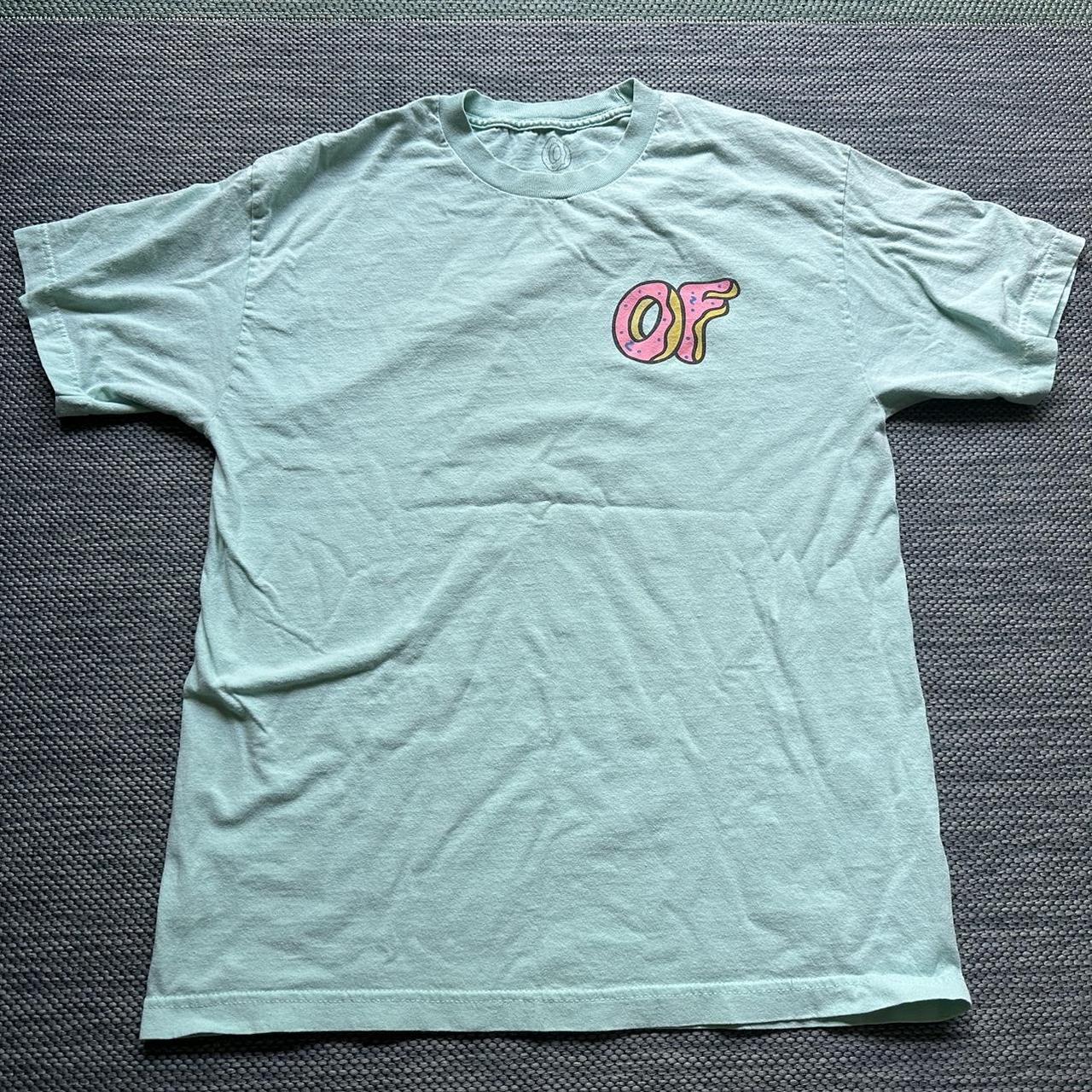 Odd Future Teal Donut Logo Double Sided... - Depop