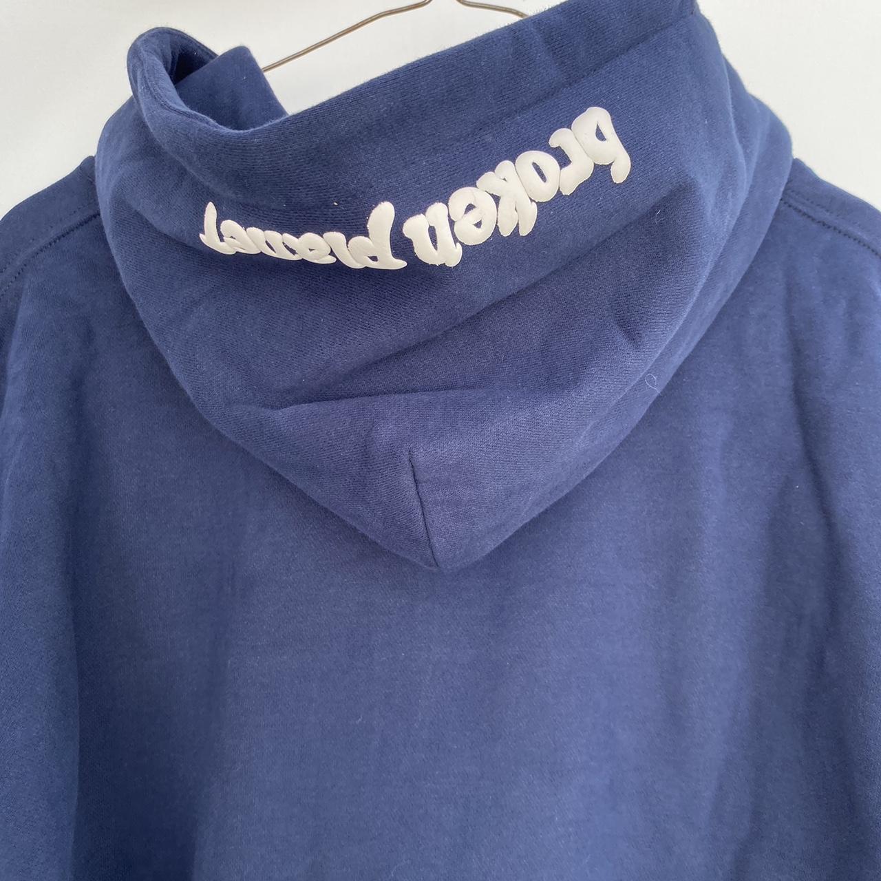 Broken planet ‘into the abyss’ hoodie Blue Size... - Depop