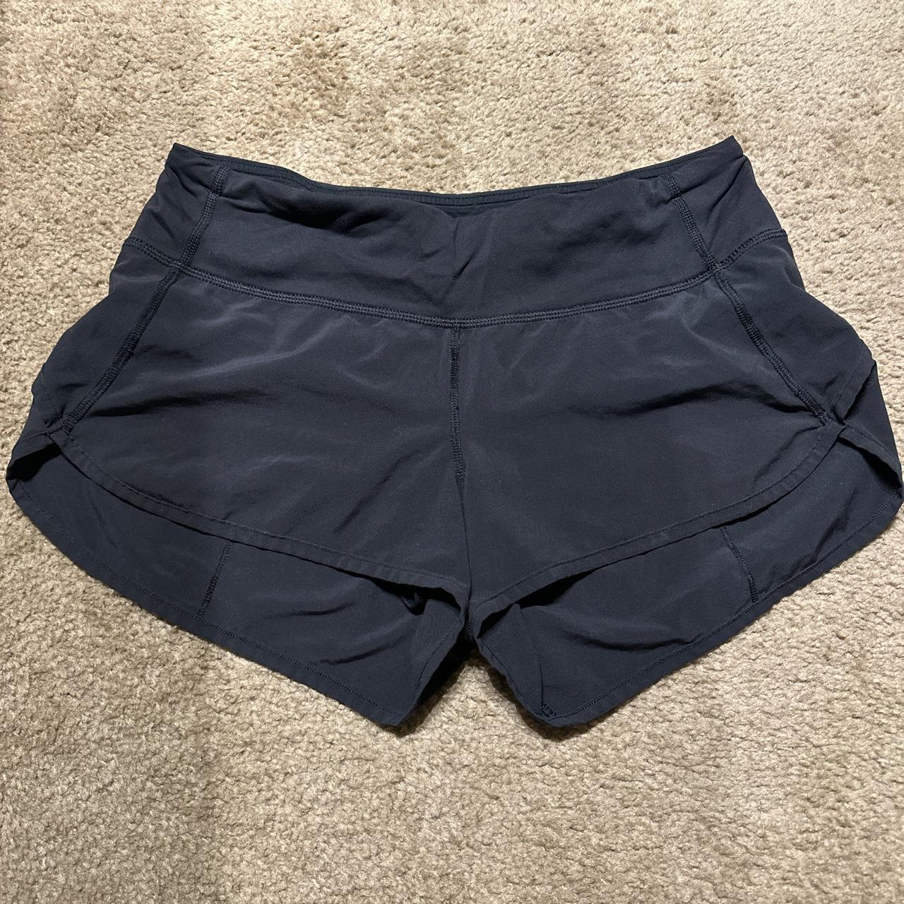 Black lululemon shorts size 4 Depop