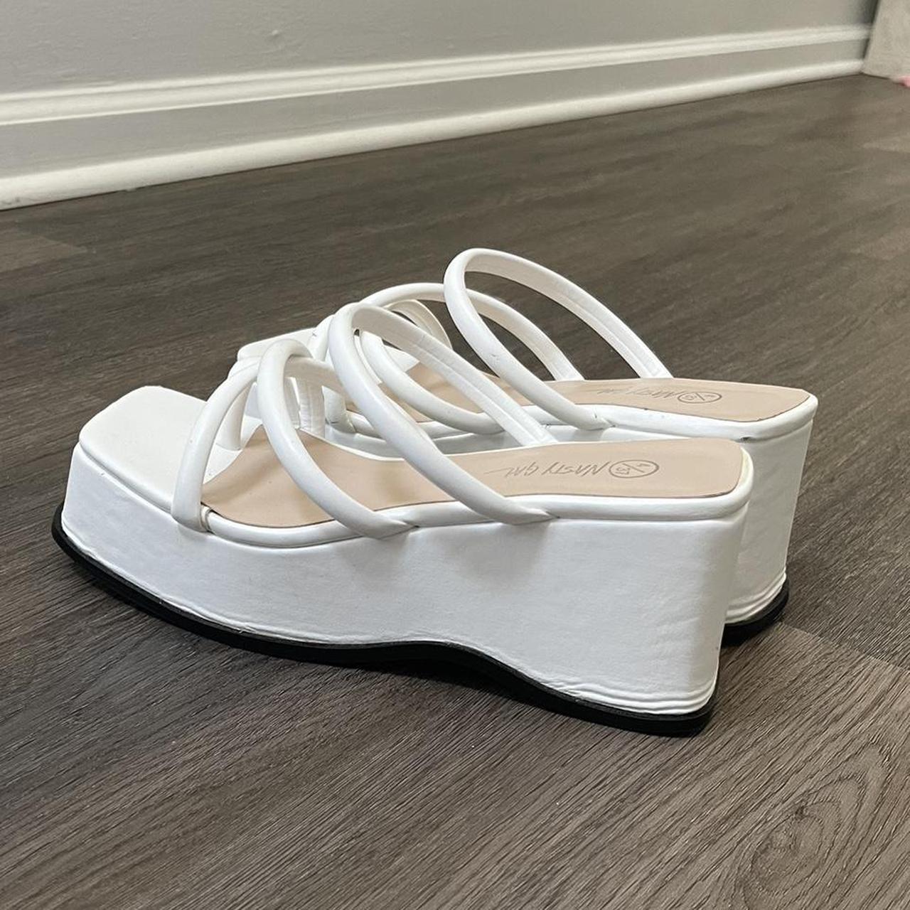 nasty gal white chunky sneakers