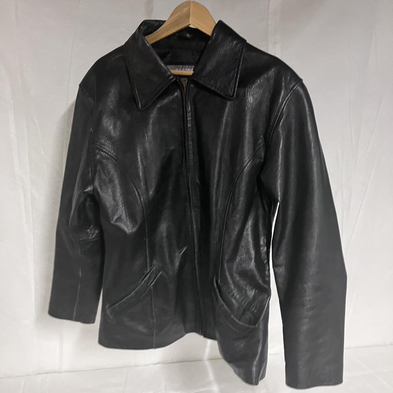 Vintage Wilson’s Leather jacket Size XL - measures... - Depop
