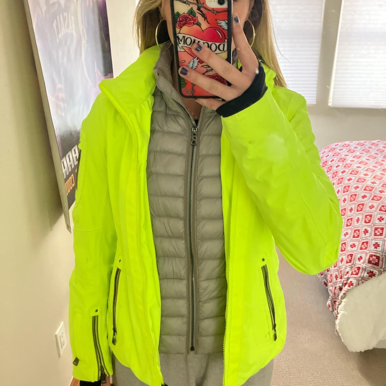 Lime green outlet womens ski jacket