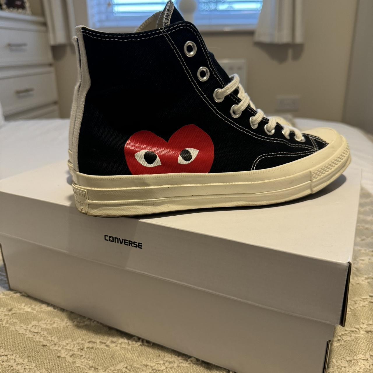 Comme Des Garcons converse in UK8.5 Great condition. Depop