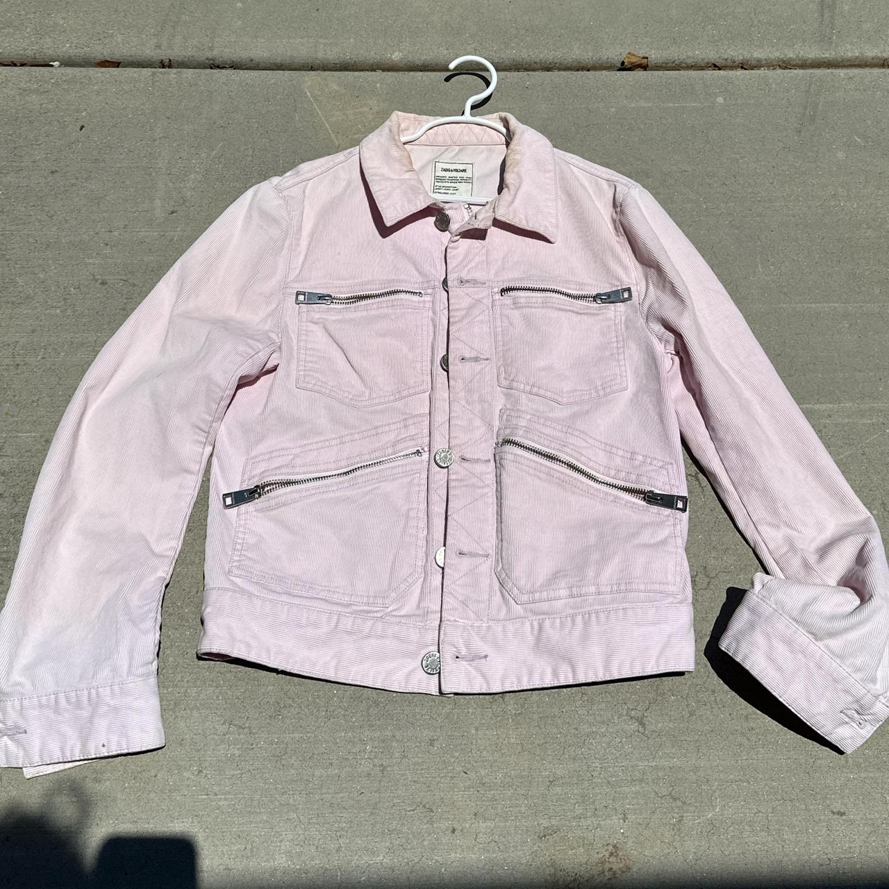 Zadig & Voltaire Women's Corduroy Jacket - Pink - XS – Pink ZADIG & VOLTAIRE adorable corduroy denim …