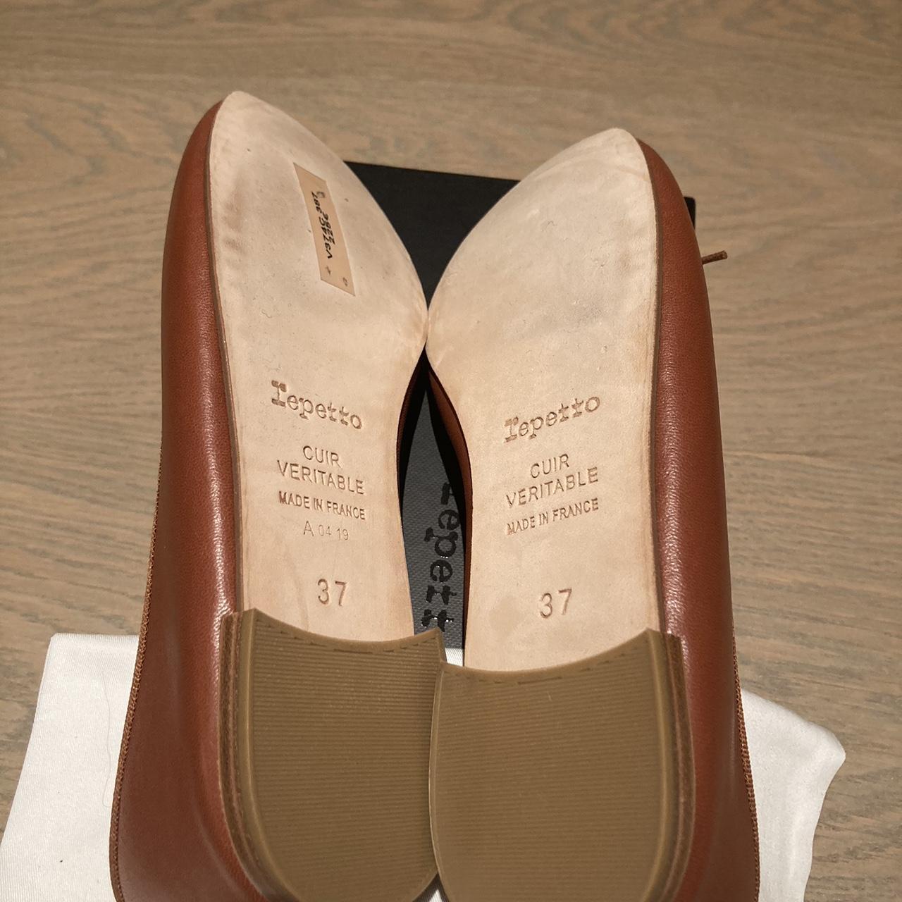 Camel leather ballet flats #balletshoes #Repetto