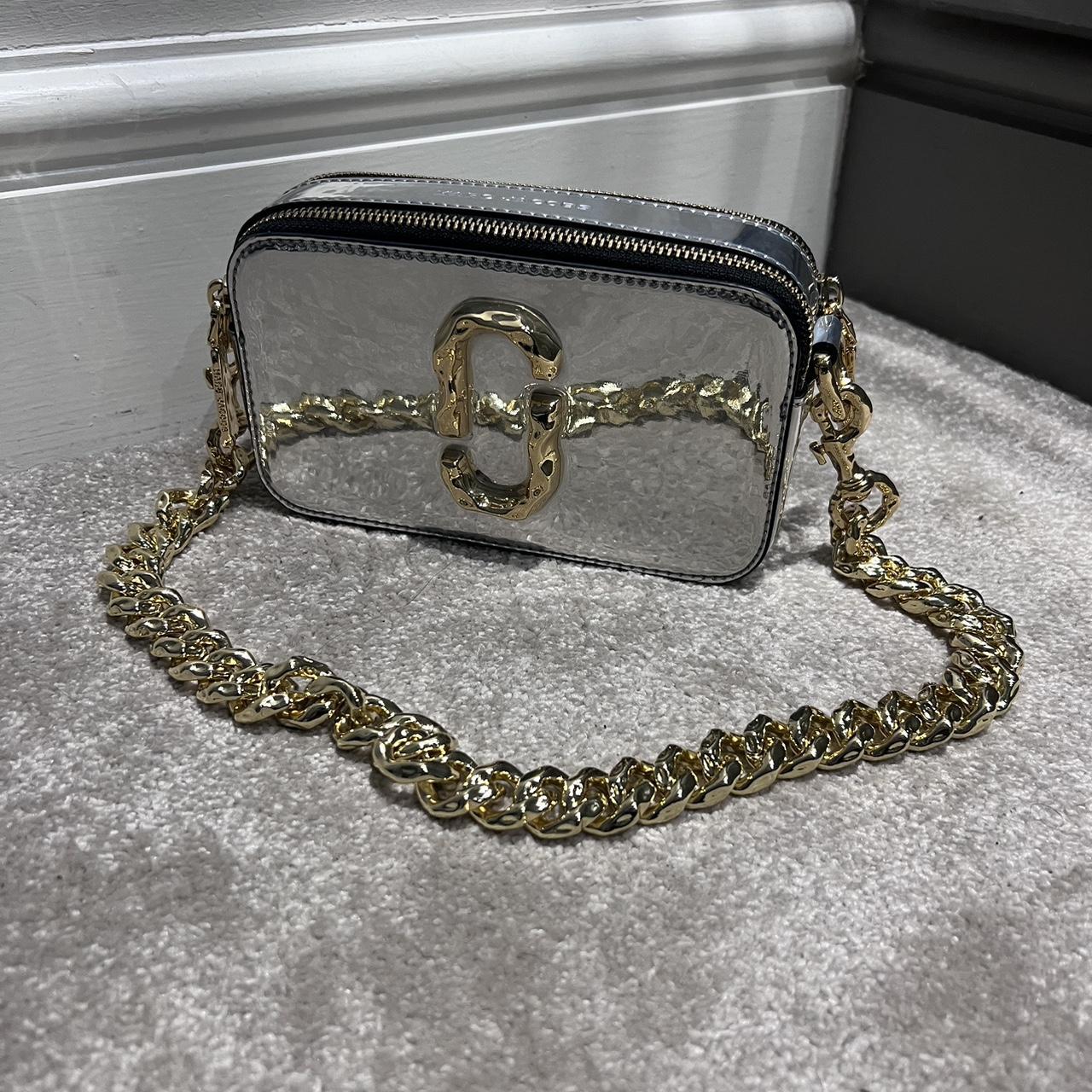 Marc Jacob’s snap shot hand bag Silver with gold... Depop