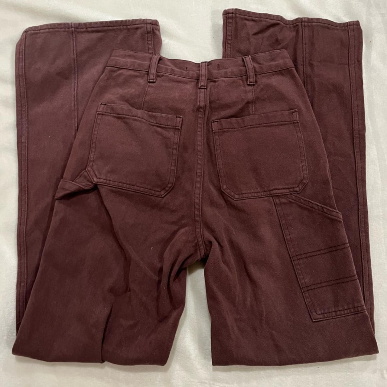 PacSun Brown Ultra High Waisted Cargo Flare Pants