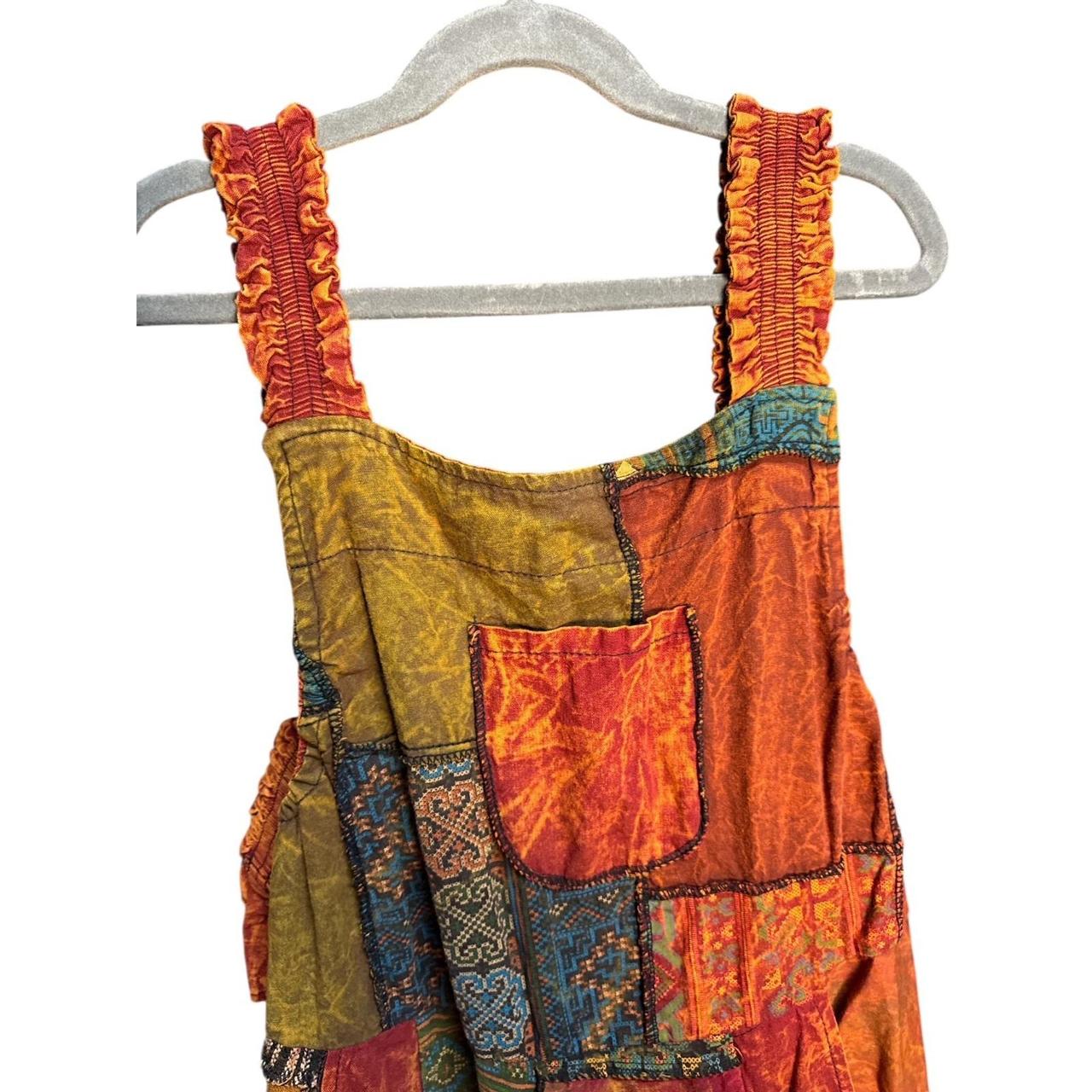 Women's Overalls - Multi - XS – Boho Patchwork Wo… - image 7
