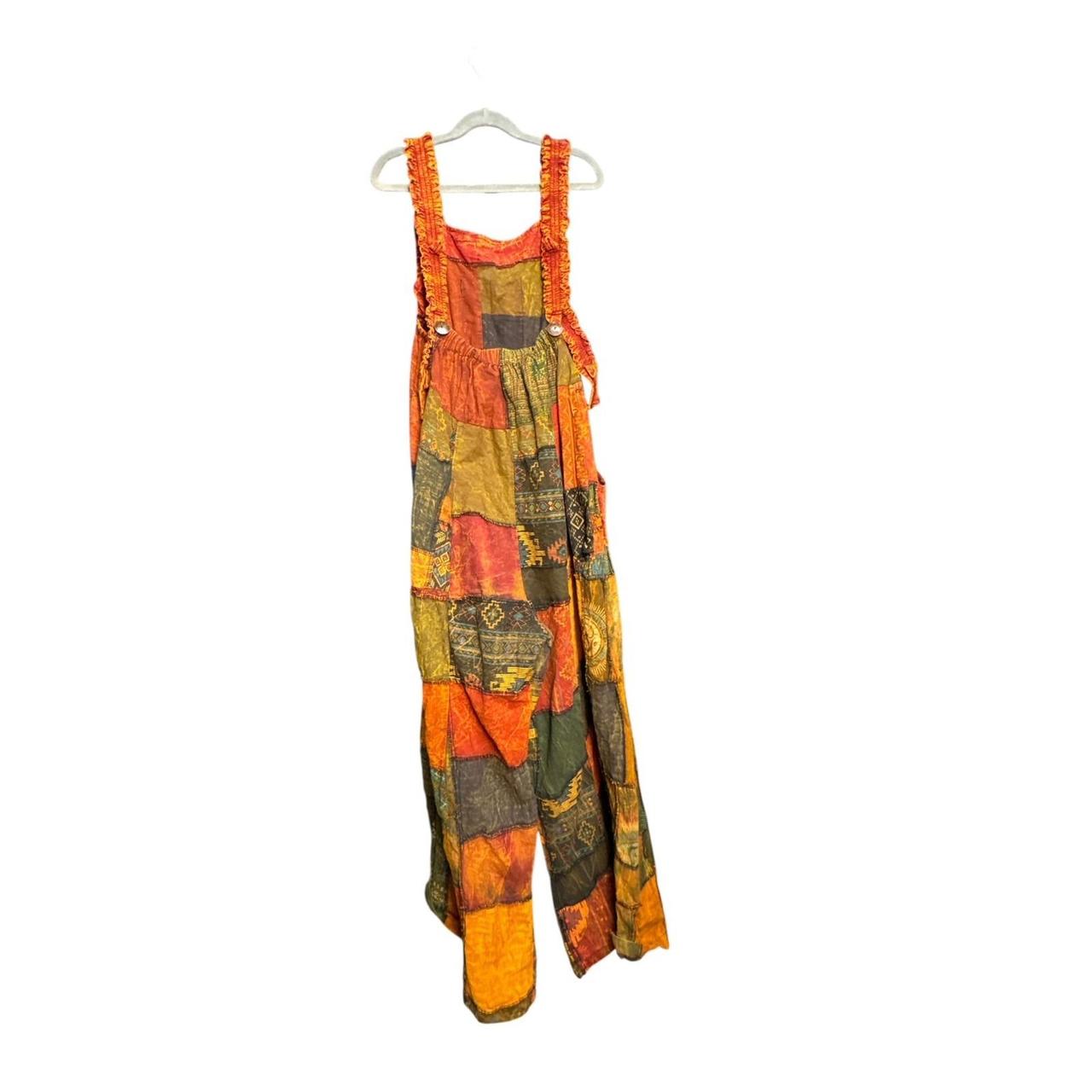 Women's Overalls - Multi - XS – Boho Patchwork Wo… - image 3