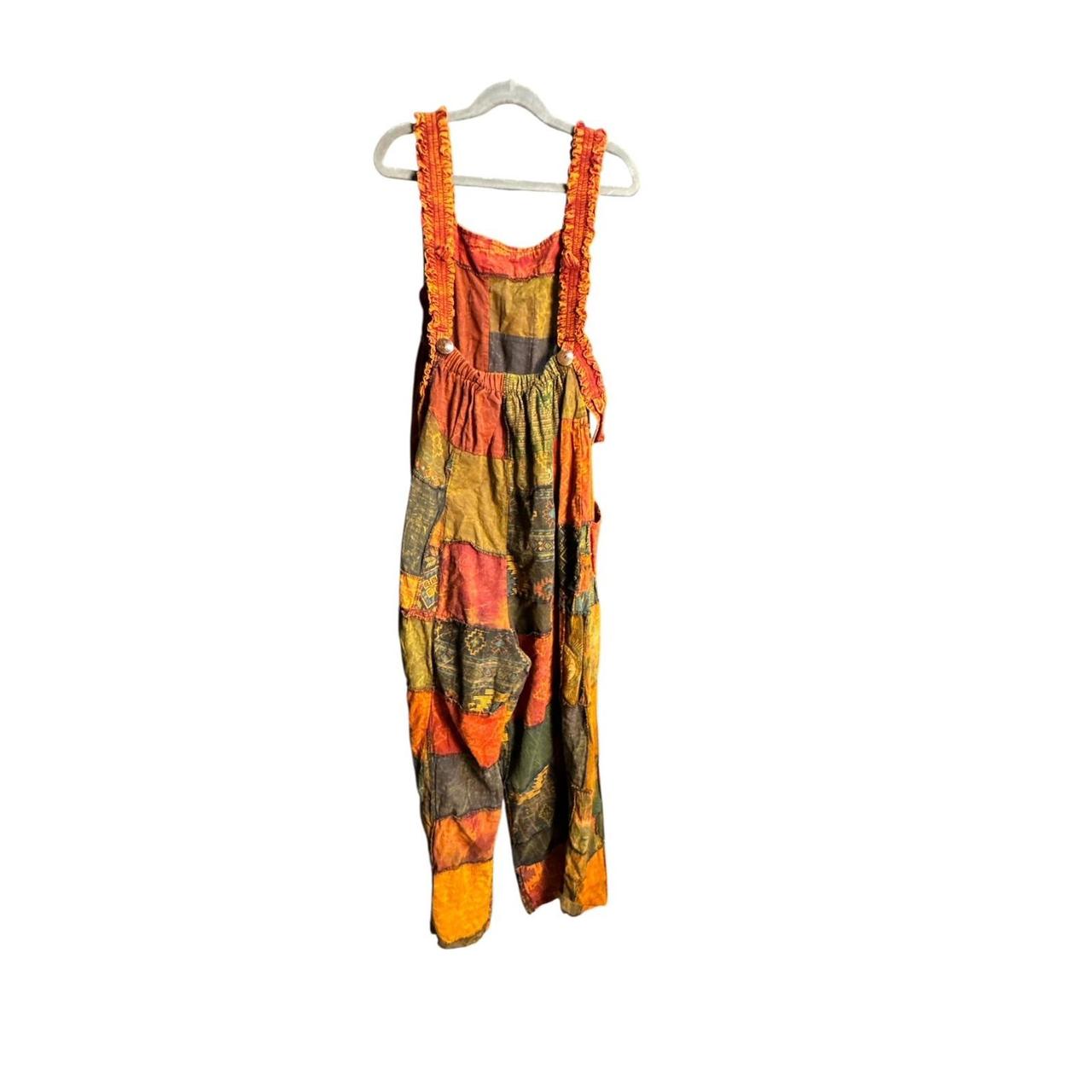 Women's Overalls - Multi - XS – Boho Patchwork Wo… - image 5