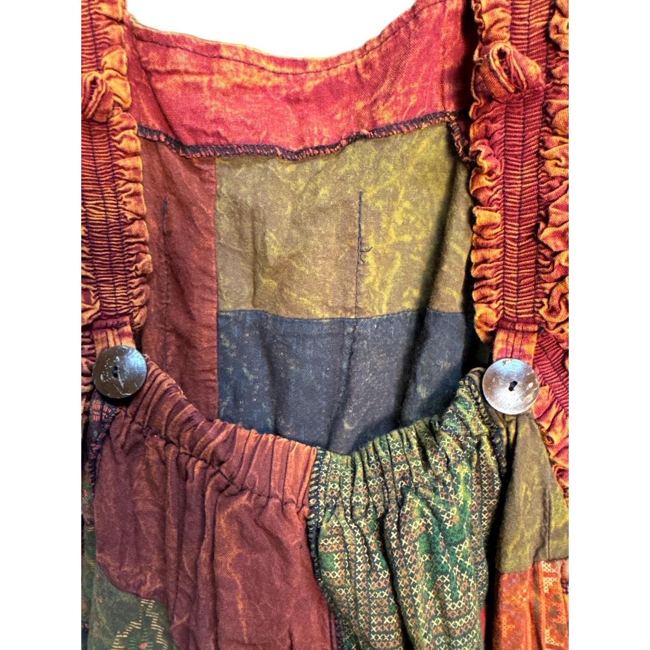 Women's Overalls - Multi - XS – Boho Patchwork Wo… - image 8