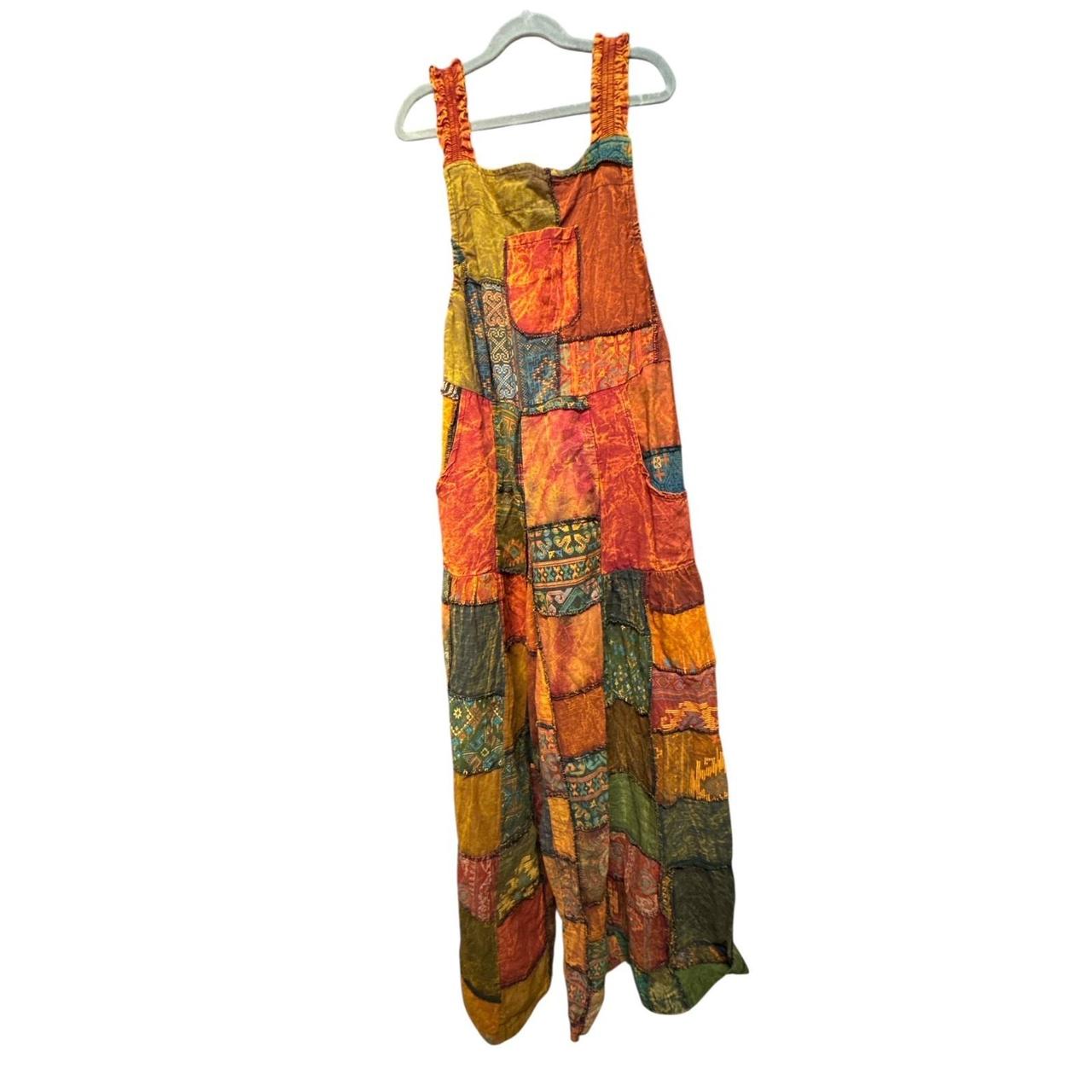 Women's Overalls - Multi - XS – Boho Patchwork Wo… - image 2