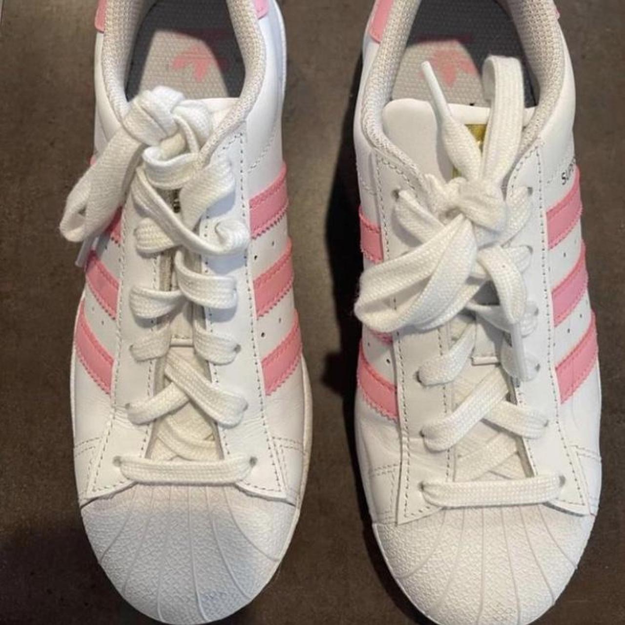 Adidas Women's Pink and White Footwear (2)