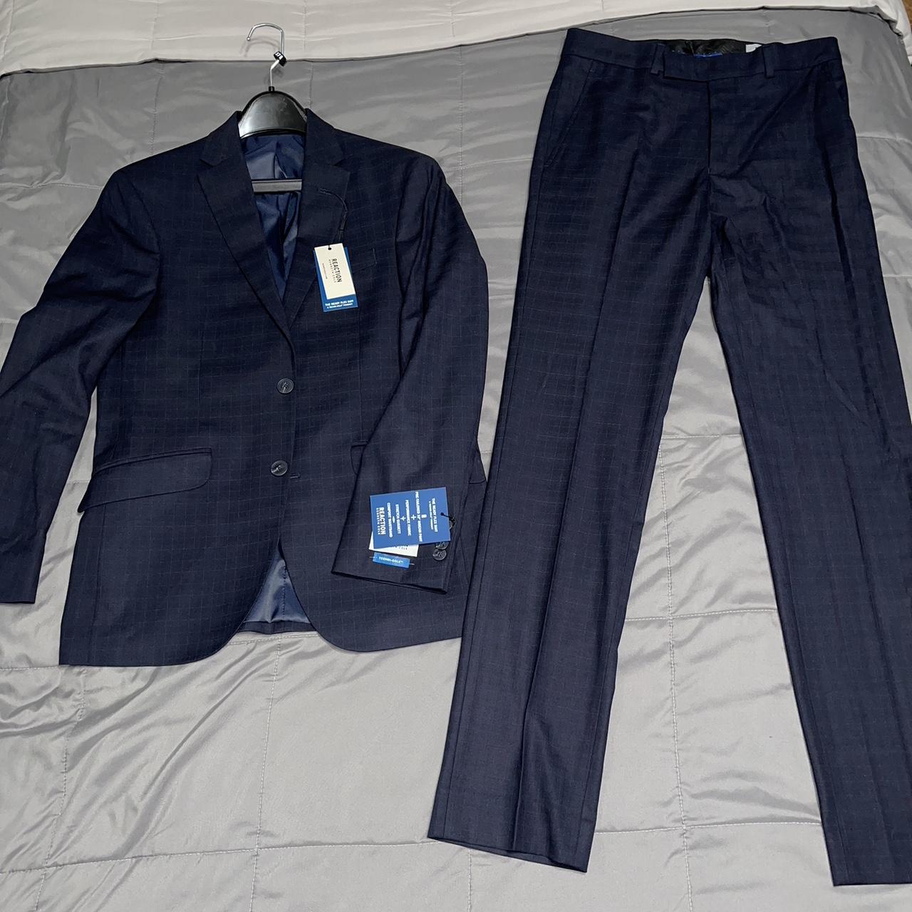 Kenneth cole reaction navy on sale suit