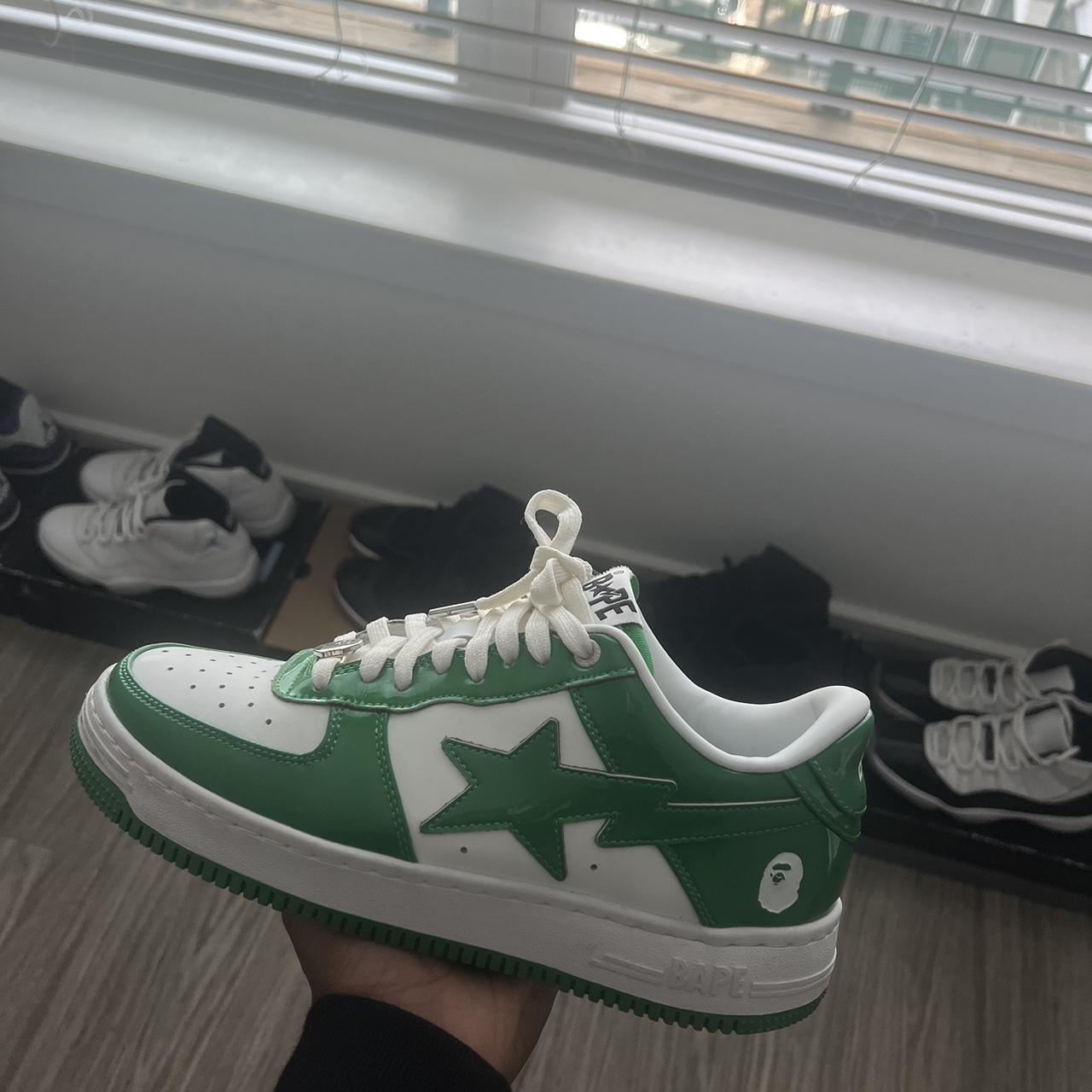 Green Bapesta Shoes COMES WITH BOX - Depop