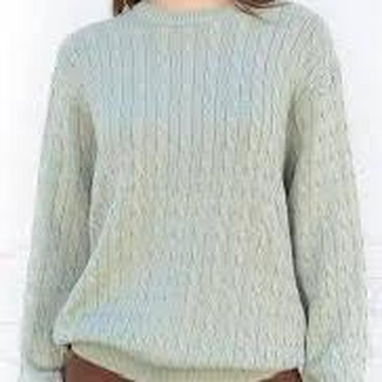 Brandy Melville Women's Grey Gray Knit Sweater Cotton Pullover