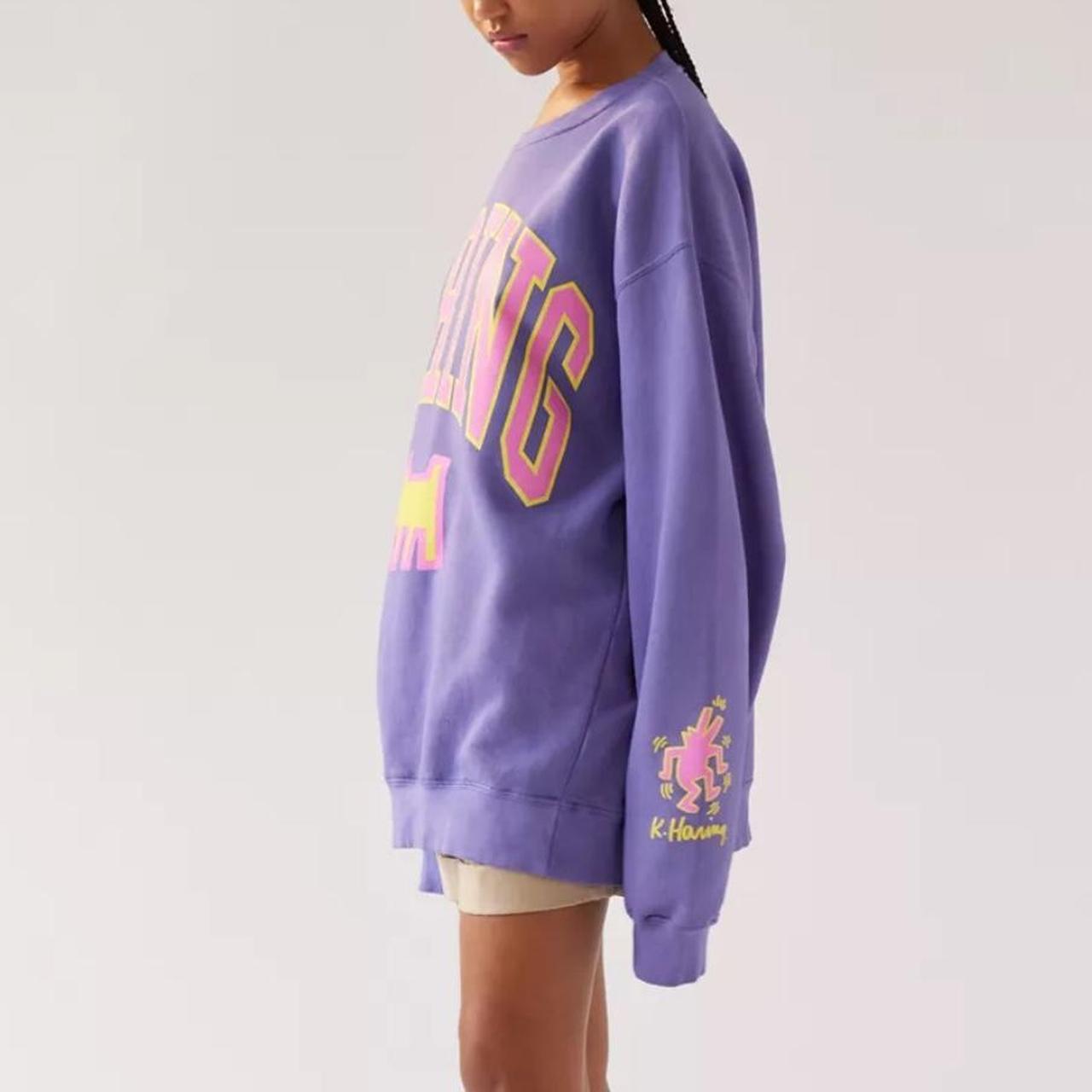 Keith haring purple discount sweatshirt