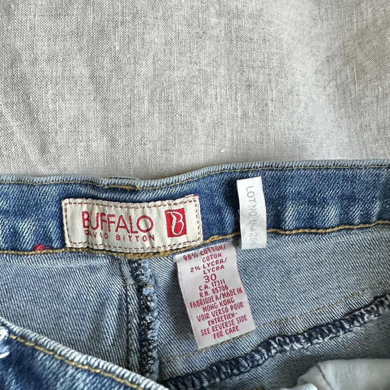 Buffalo David Bitton Women's Flare Patched Jeans Blue 30