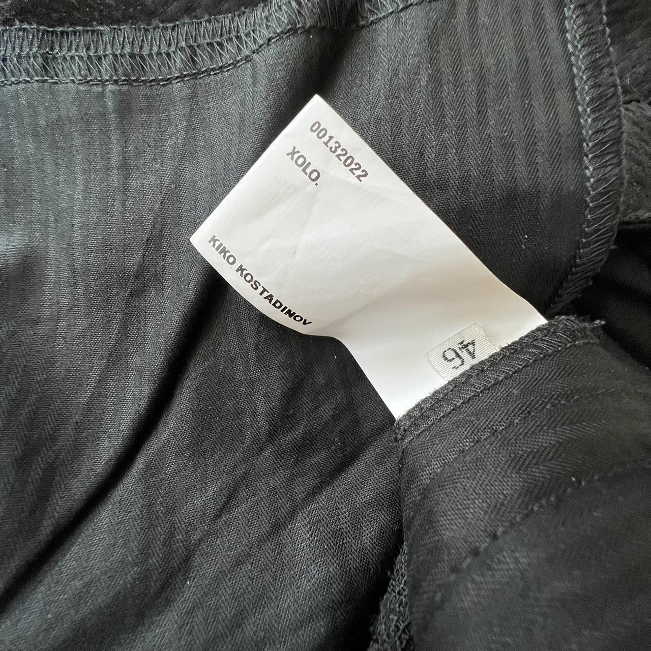 Kiko kostadinov Giran trousers, Size 46, Black and...