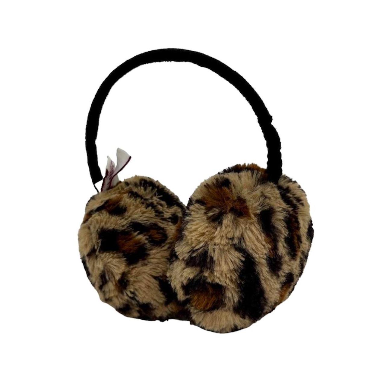 Y2K ear muffs. Faux fur leopard. Super adorable.... - Depop