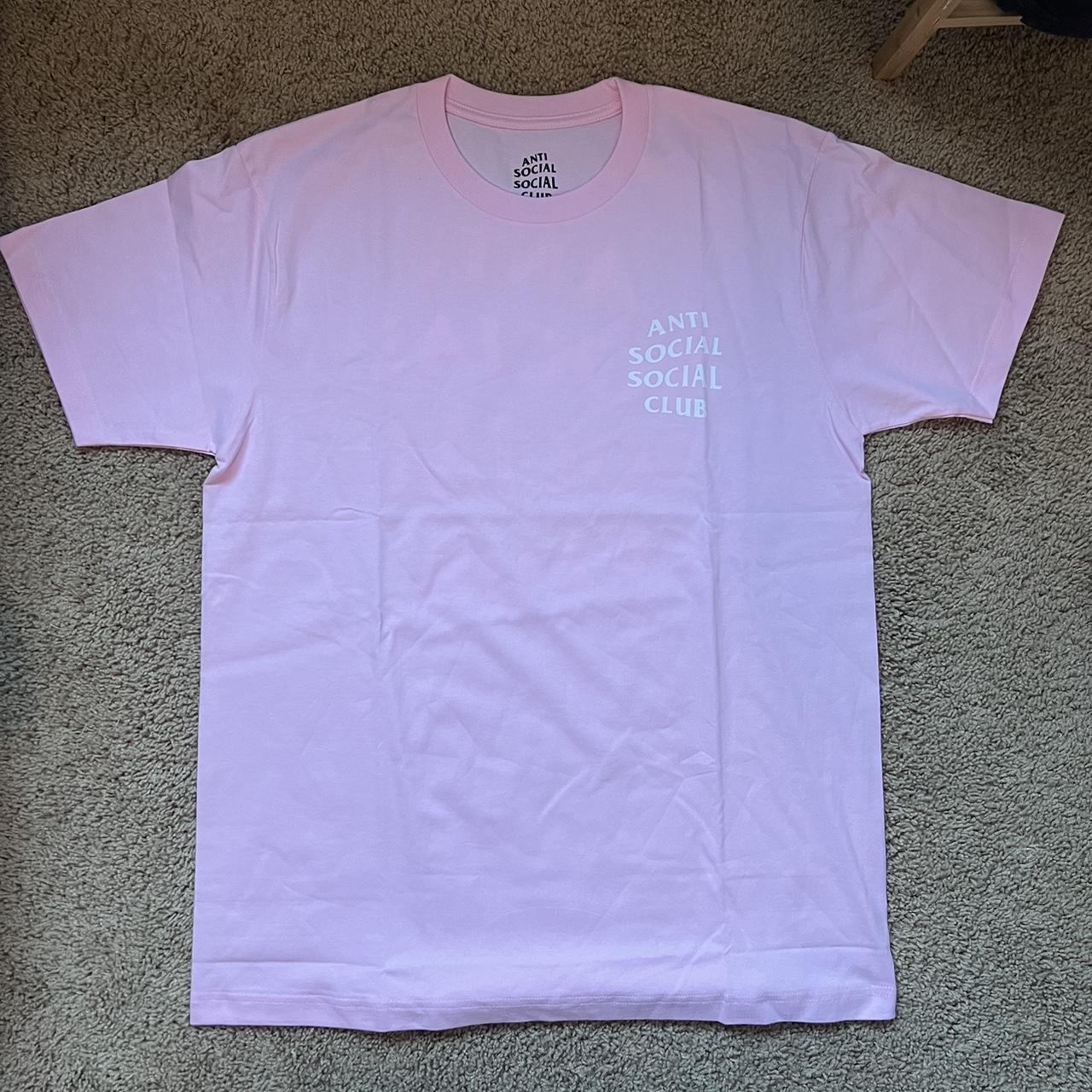 Pink Anti Social Social Club Shirt. Worn once in... - Depop