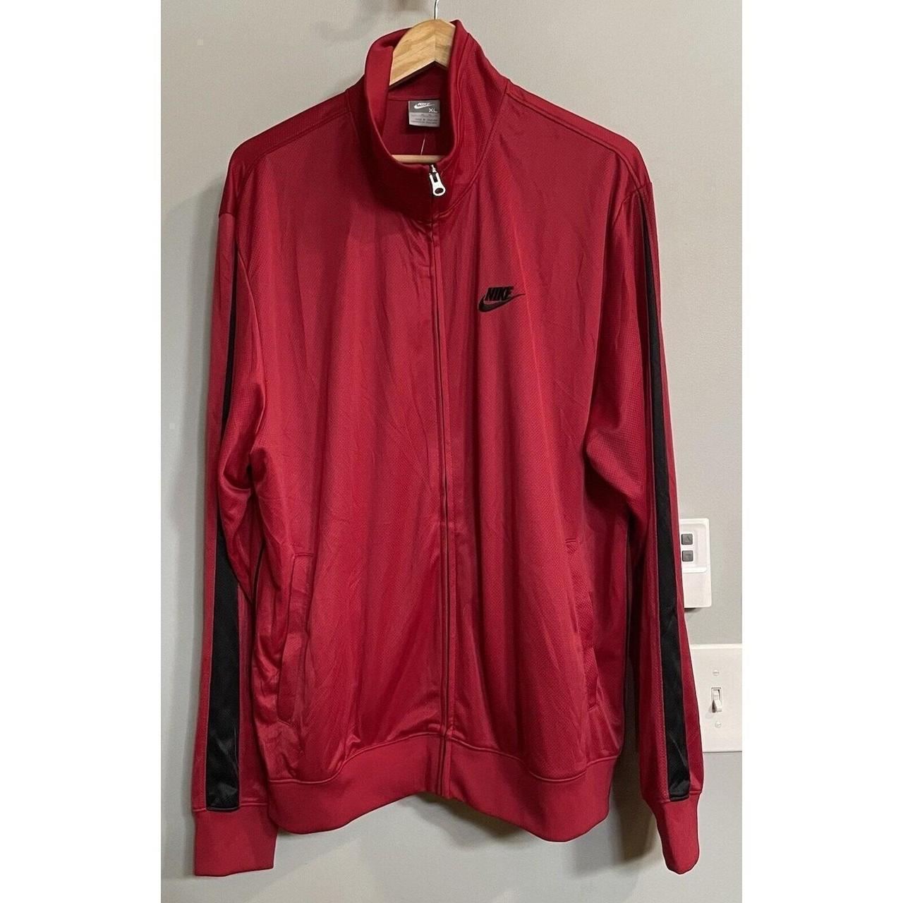 nike red jacket shirts & tops