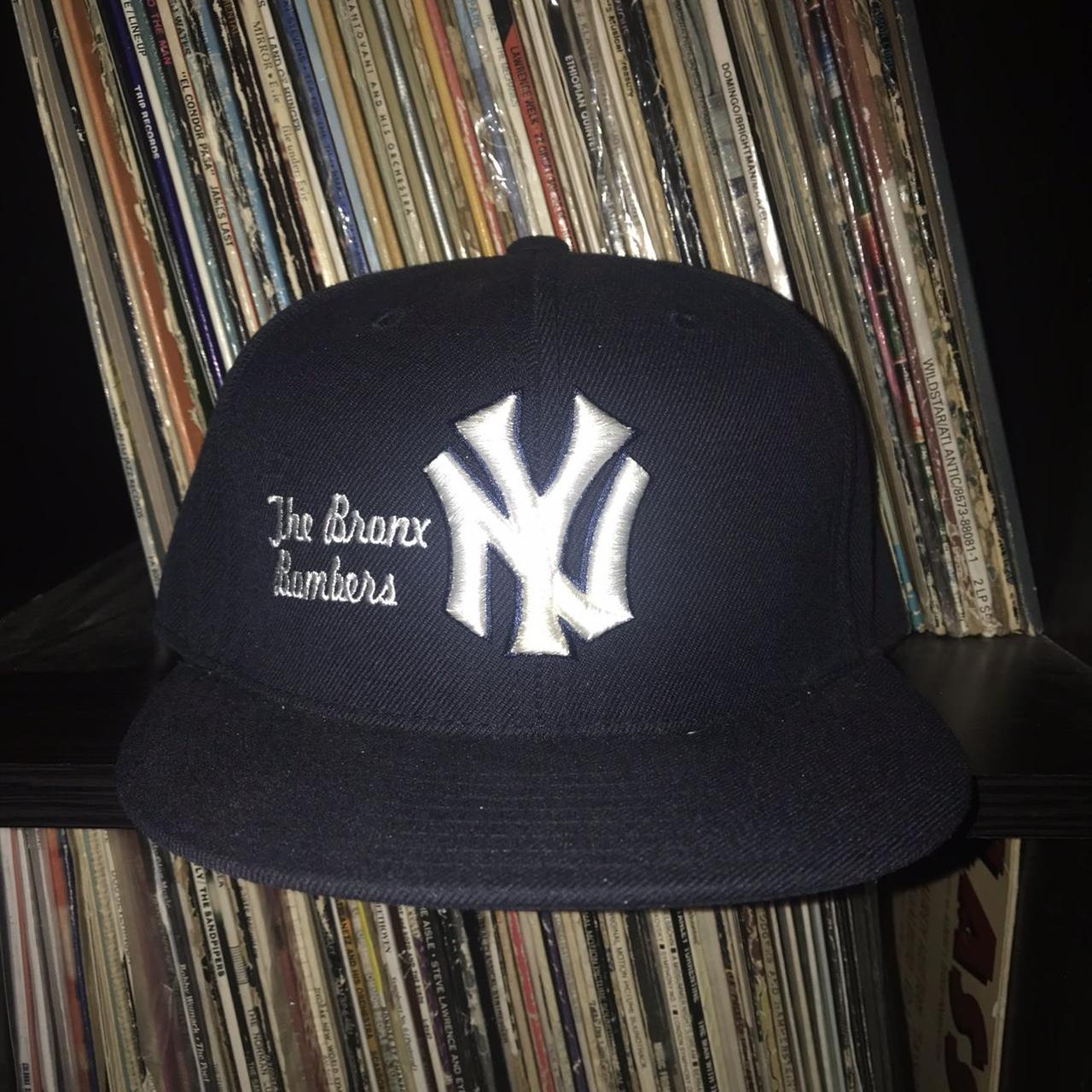 New Era New York Yankees with bronx bombers logo in white