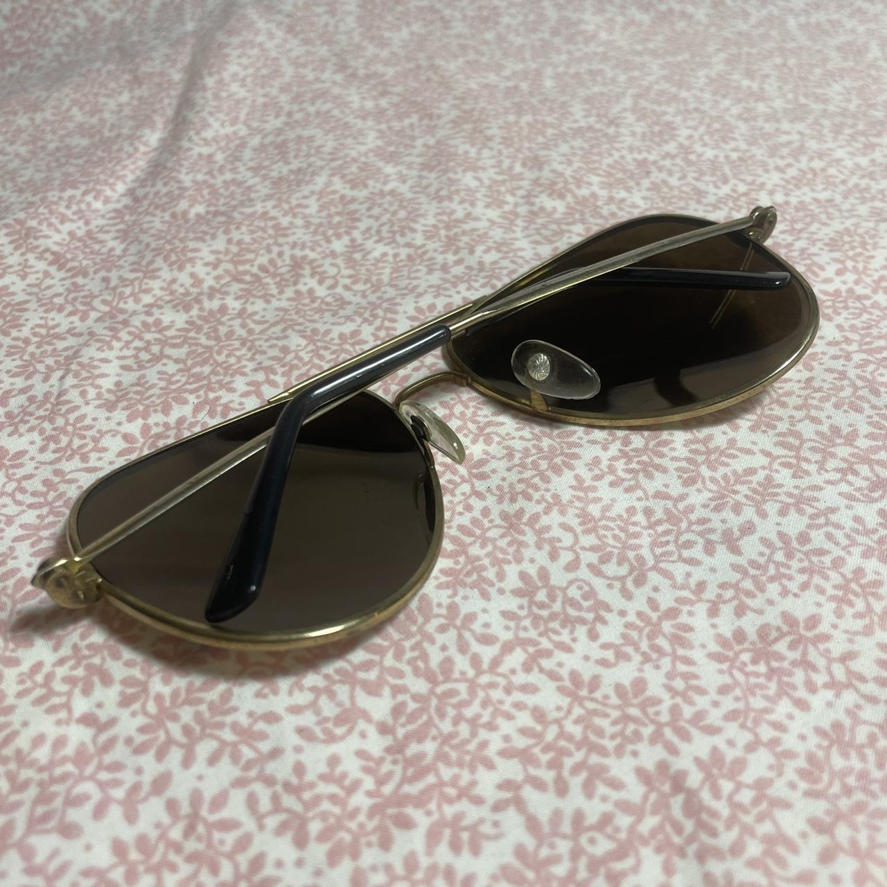 Louis Vuitton aviator gold party glasses - Depop