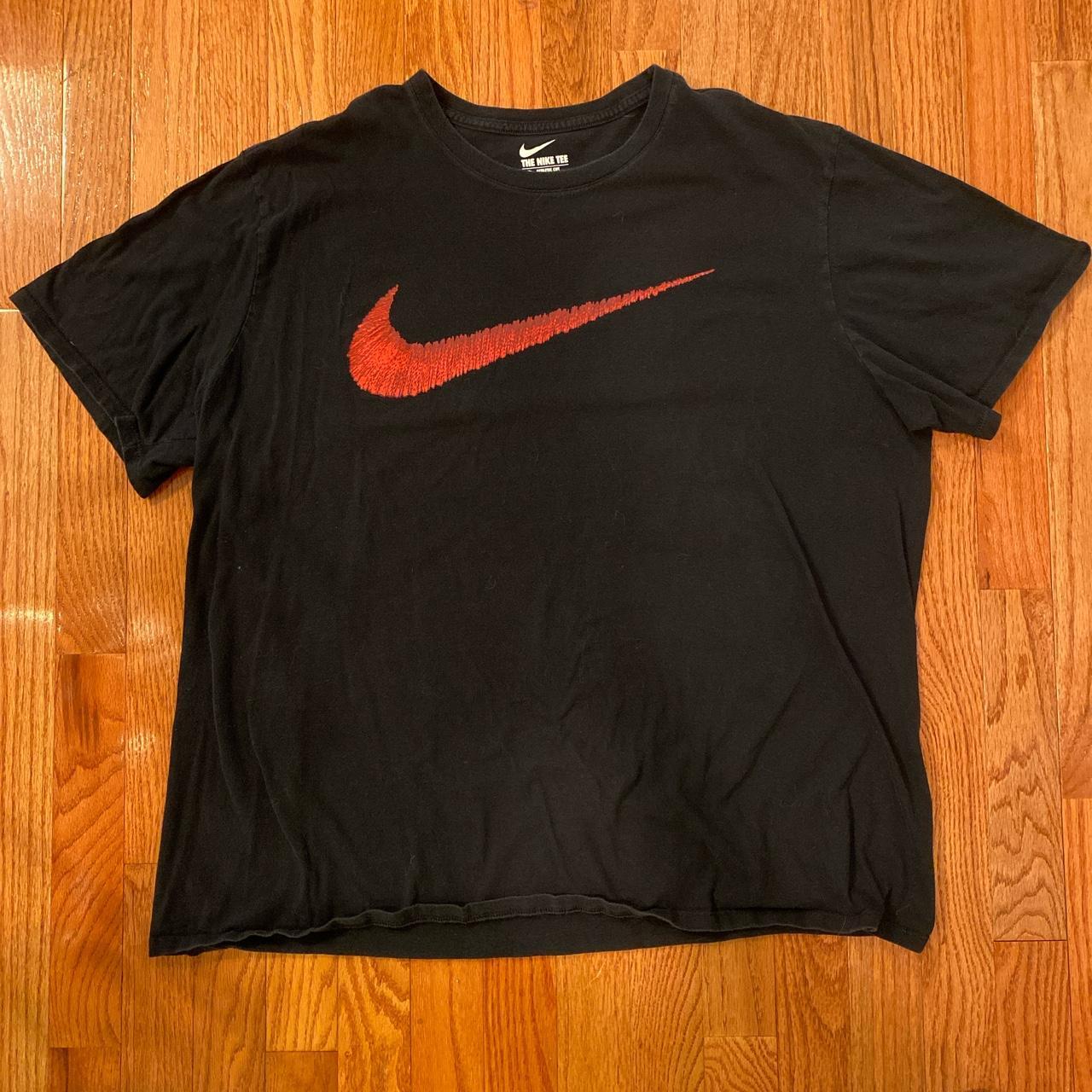 Big Center Swoosh Nike Tee Size 2XL - Depop