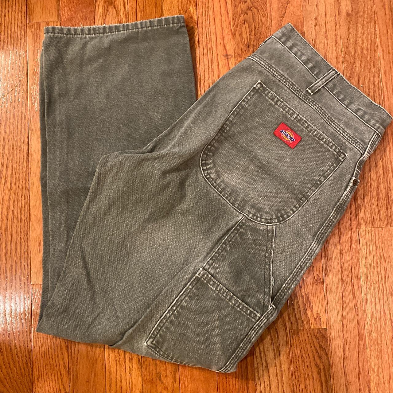 Dickies Men's Green Trousers Depop