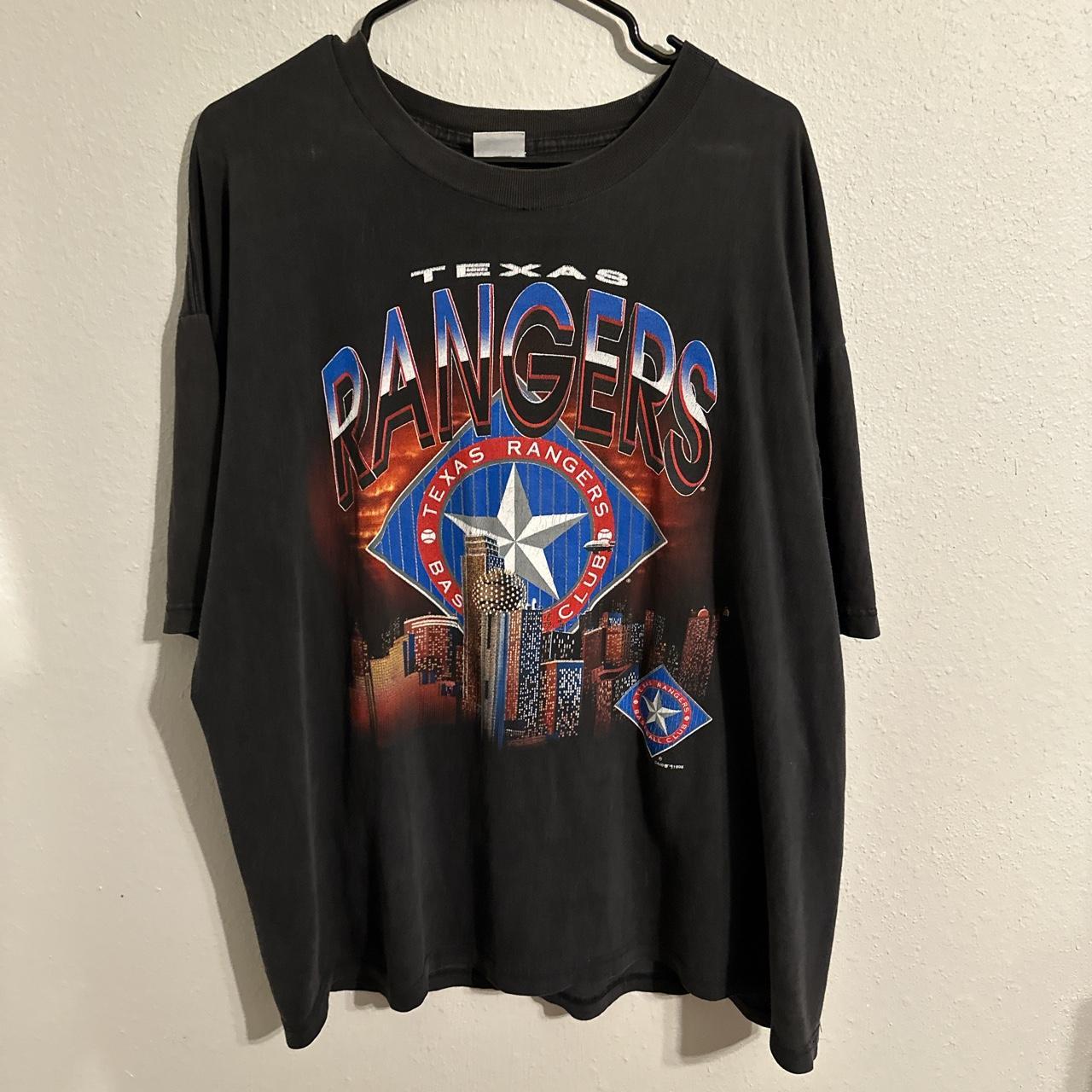 Texas Rangers Graphic T-Shirt Size: - Depop