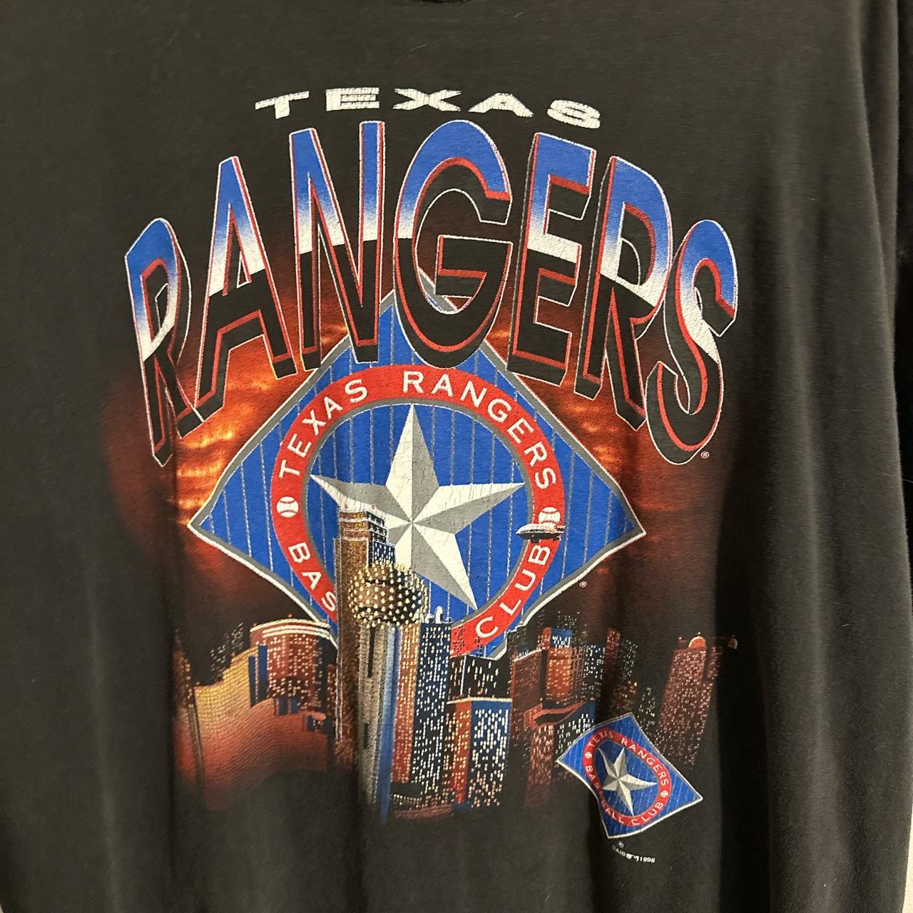 Texas Rangers Graphic T-Shirt Size: - Depop