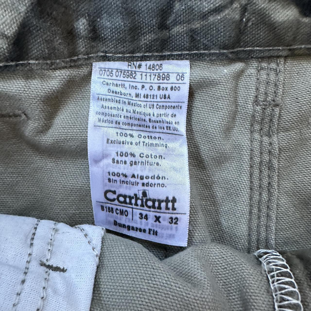 Vintage Carhartt Dungaree Camo Pants Size 34 W / 32 L - Depop