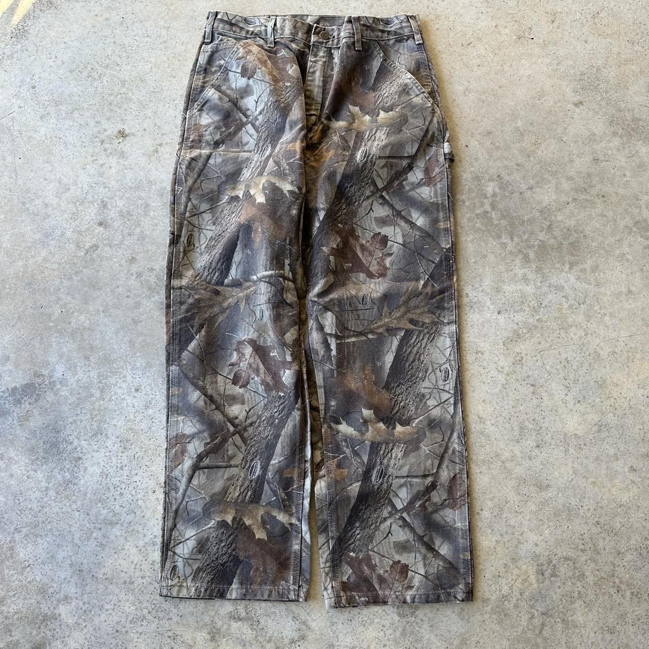 Vintage Carhartt RealTree Camo Carpenter Pants Size... - Depop